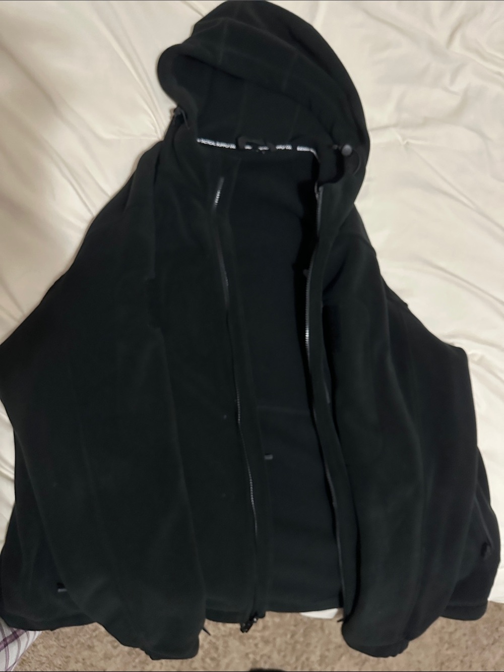 BaerSkin Tactical Black Hooded Super soft Jacket for Men, Lightweight Layering